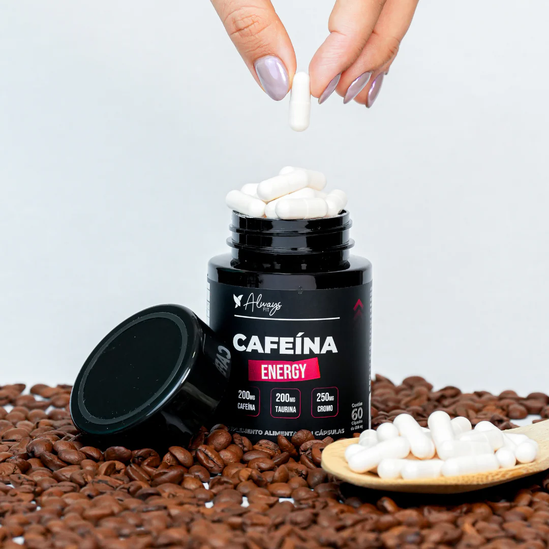 Cafeína Energy - Cafeína 200mg, Taurina e Cromo - 60 Cápsulas - Image 3