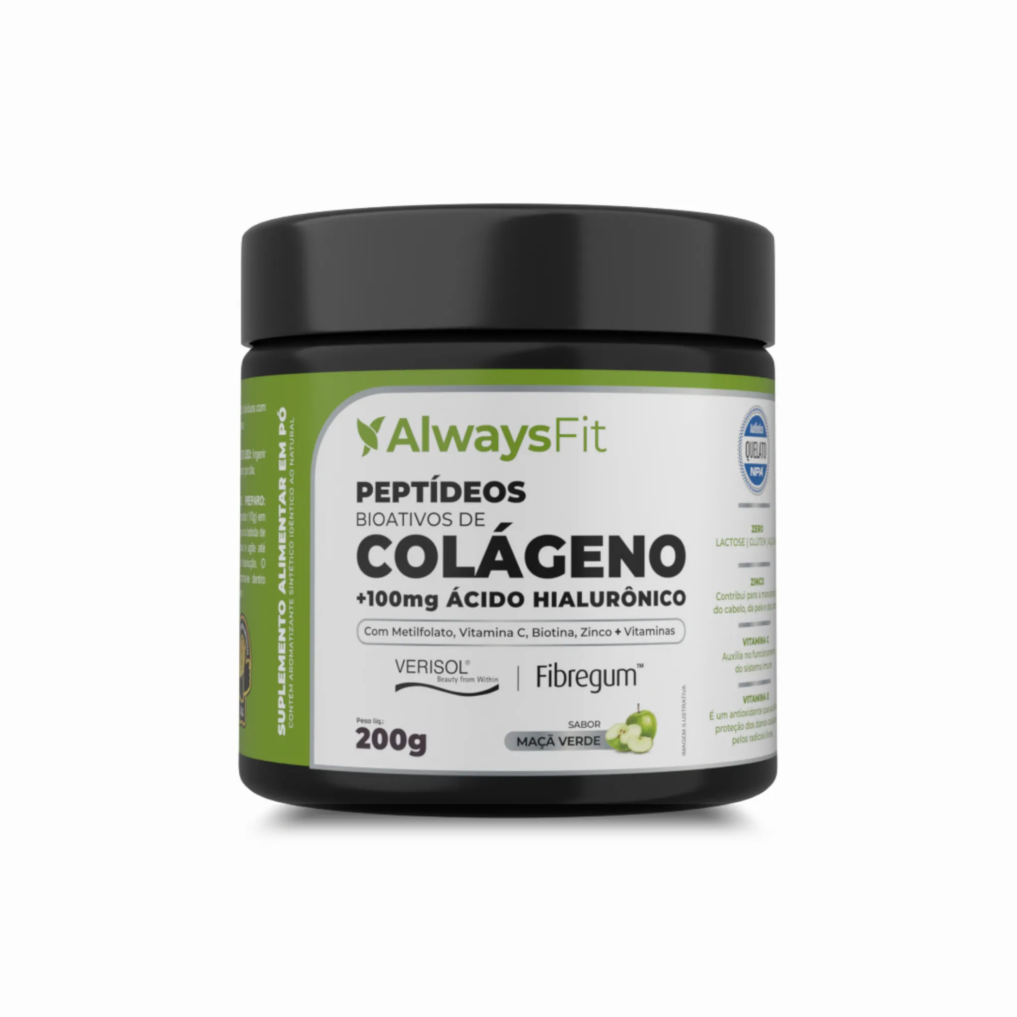 Colágeno Verisol Peptídeos Bioativos, 100mg Ácido Hialurônico, Metilfolato, Fibras + Vitaminas e Minerais - Image 2