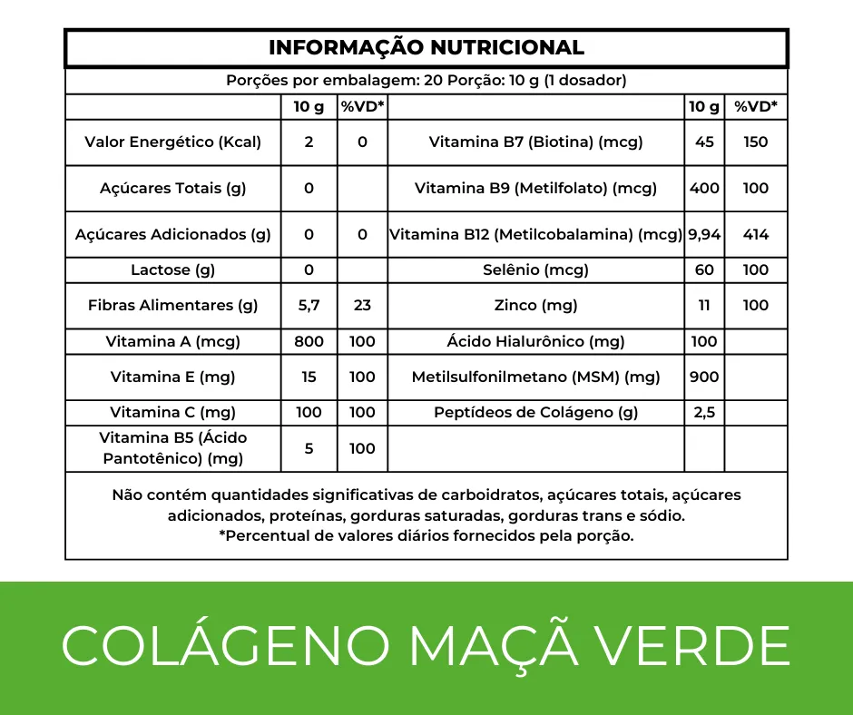 Colágeno Verisol Peptídeos Bioativos, 100mg Ácido Hialurônico, Metilfolato, Fibras + Vitaminas e Minerais - Image 7