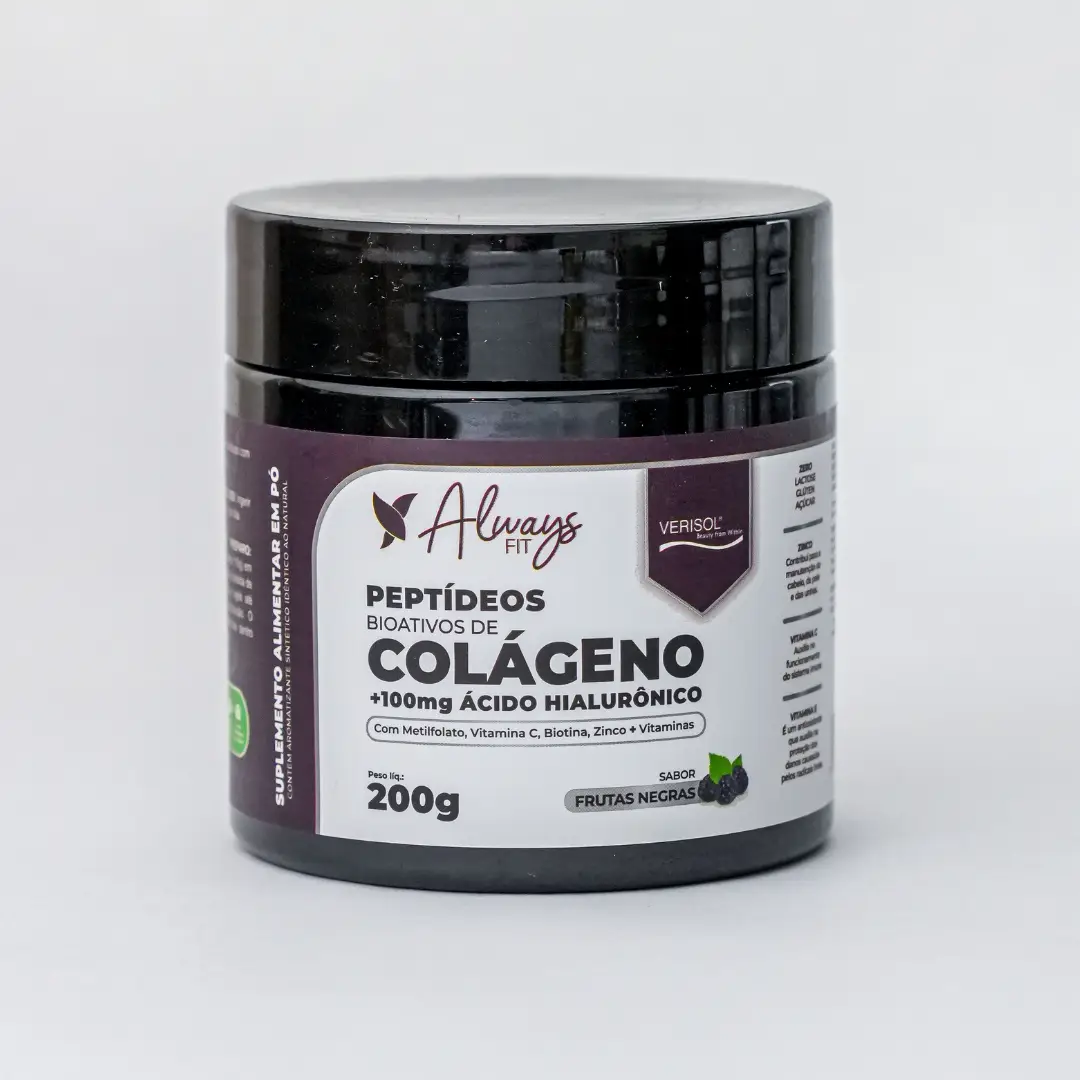 Colágeno Verisol Peptídeos Bioativos, 100mg Ácido Hialurônico, Metilfolato, Fibras + Vitaminas e Minerais - Image 4