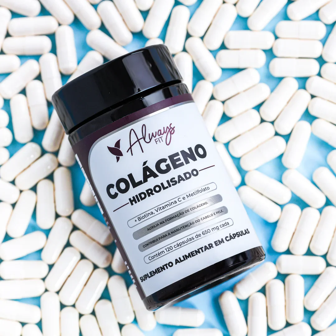 Colágeno Hidrolisado com Biotina, Metilfolato (B9) e Vitamina C - 120 Cápsulas - Image 3
