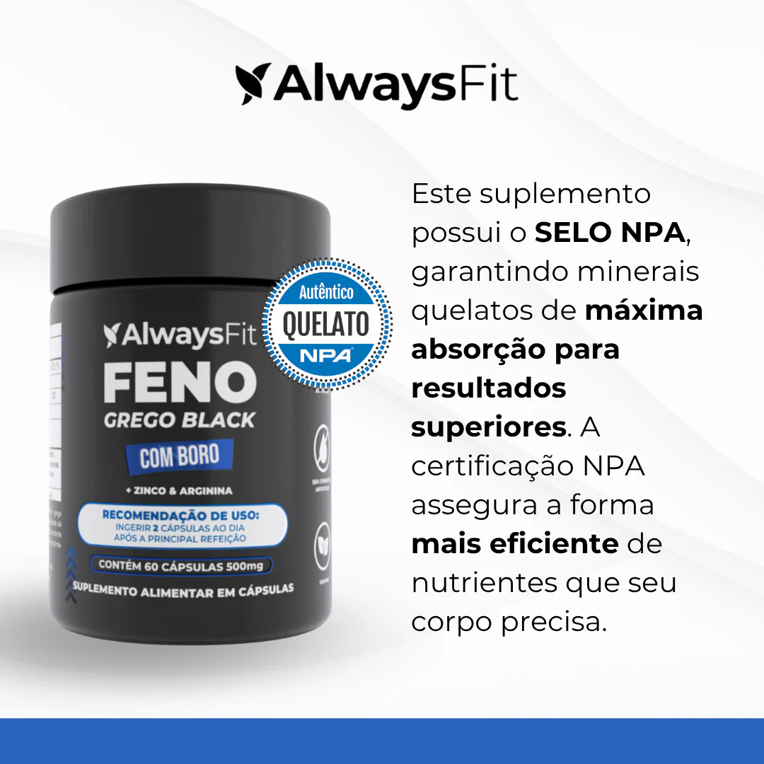 Feno Grego Black com Arginina, Zinco e Boro - 60 Cápsulas - Image 2