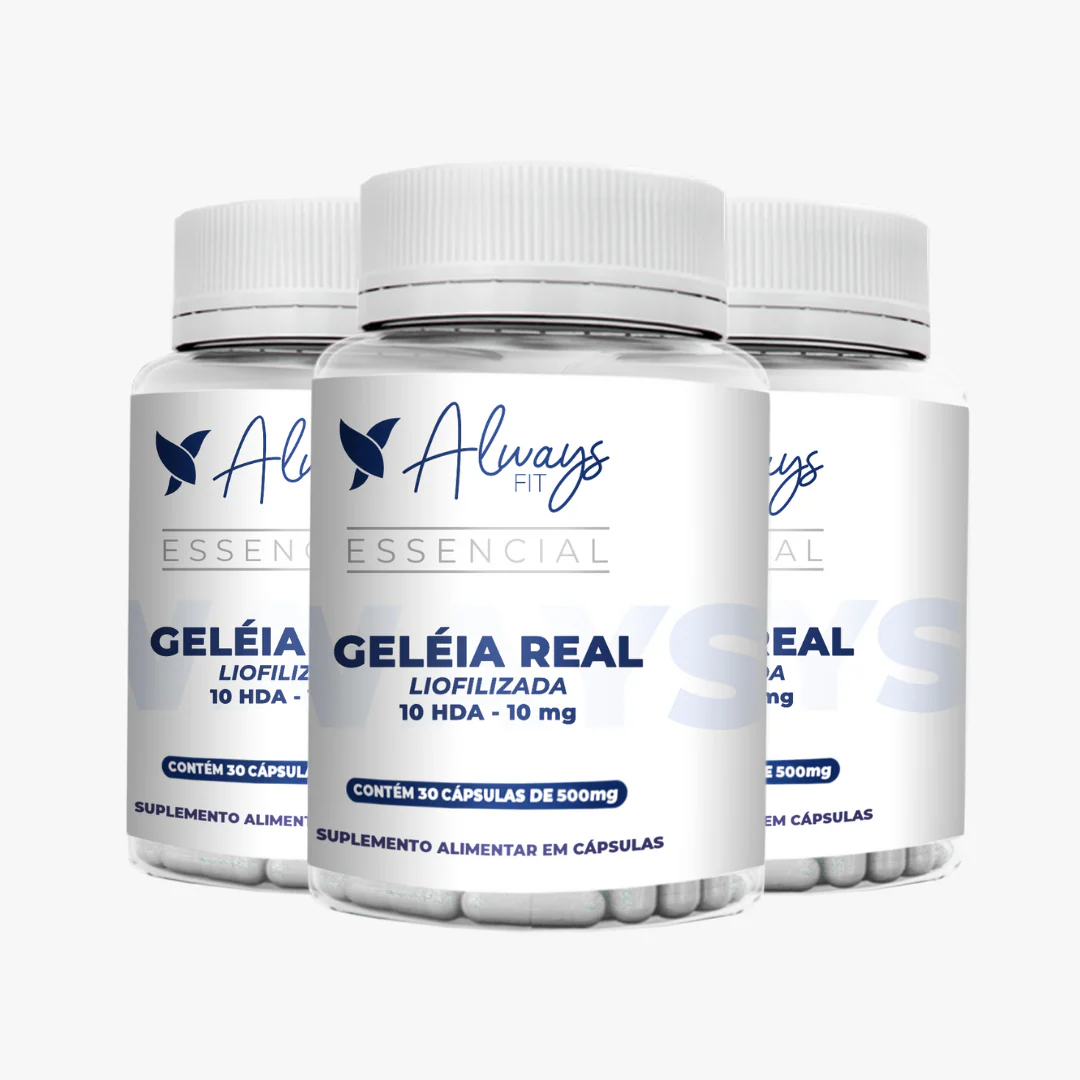 Geleia Real Liofilizada 10 HDA 10mg Com Vitamina D3, Vitamina C, B6 e B12 - 30 Cápsulas - Image 3