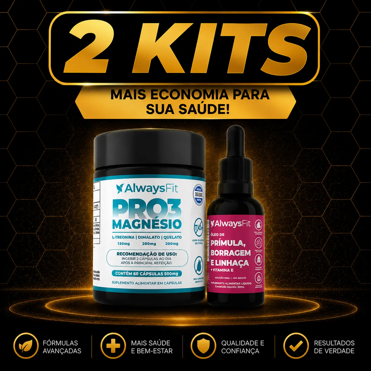 Kit Always Fit – PRO3 Magnésio + Composto Meno - Image 2