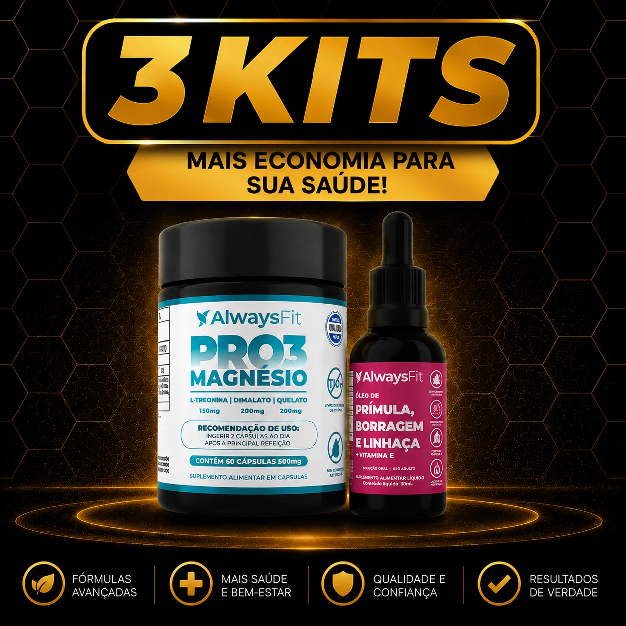 Kit Always Fit – PRO3 Magnésio + Composto Meno - Image 3