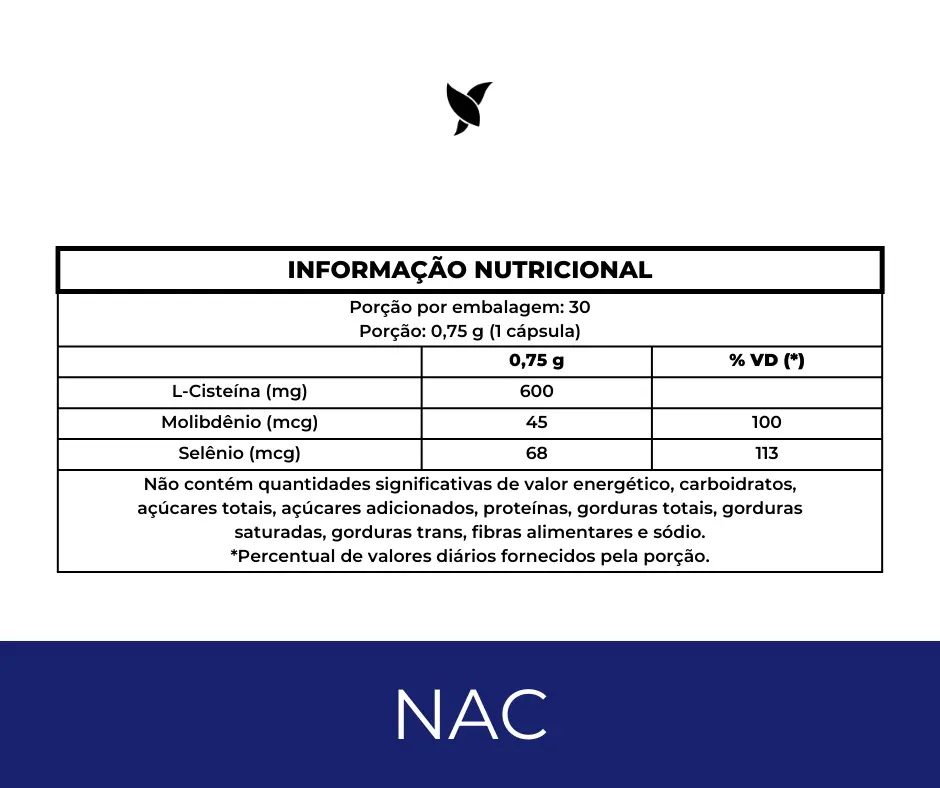 NAC - N-Acetil L-Cisteína - 600mg - Precursor da Glutationa - 30 Cápsulas - Image 5