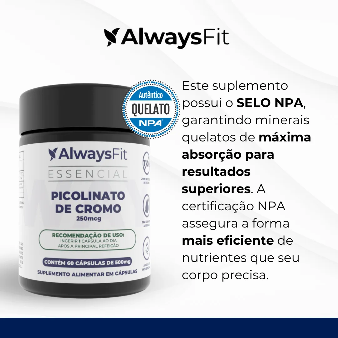 Kit 3 Picolinato de Cromo com 250mcg Dose Máxima - Image 5