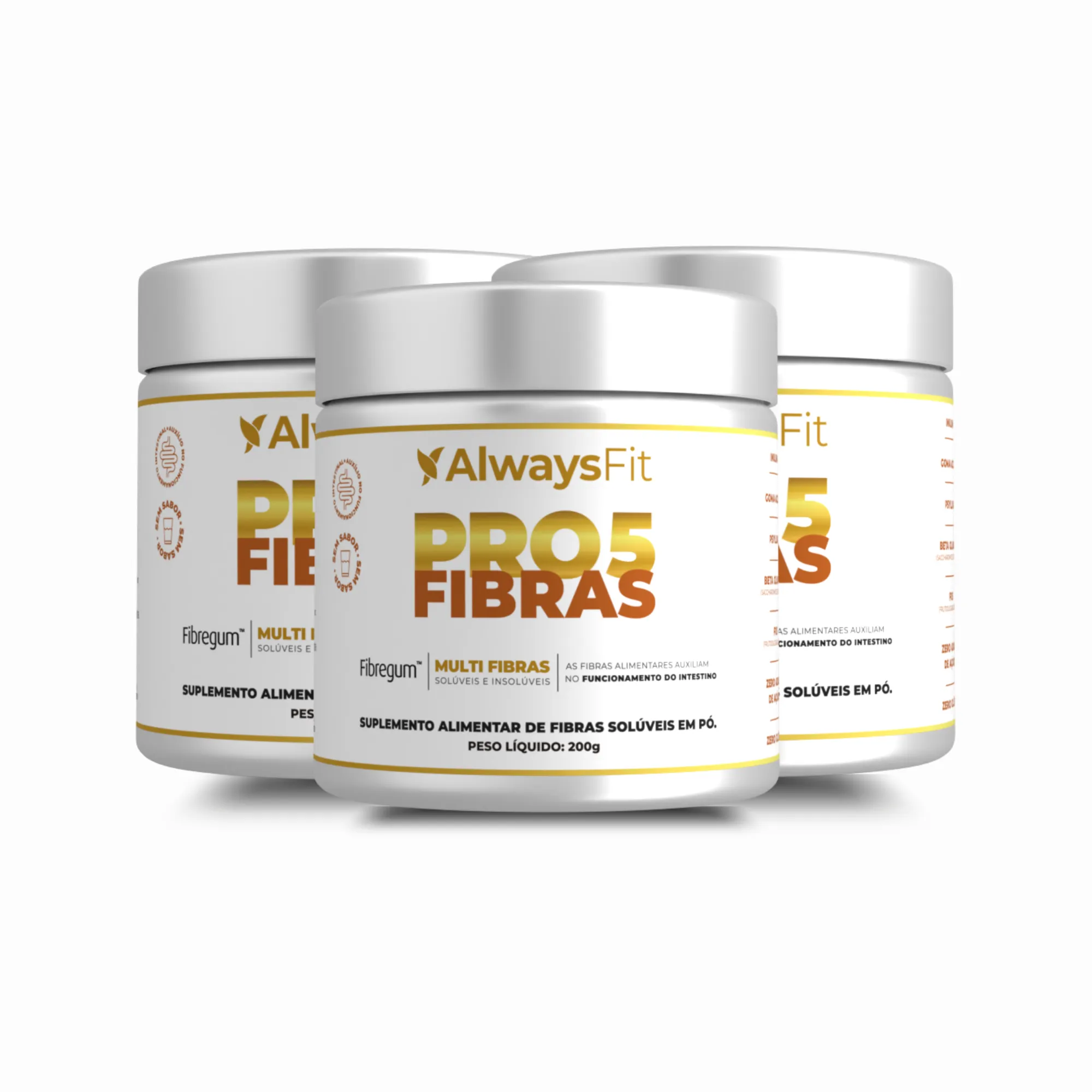 Pro5Fibras - Saúde Intestinal - Inulina, Goma Acácia, Psyllium, Beta Glucana e FOS - Image 4