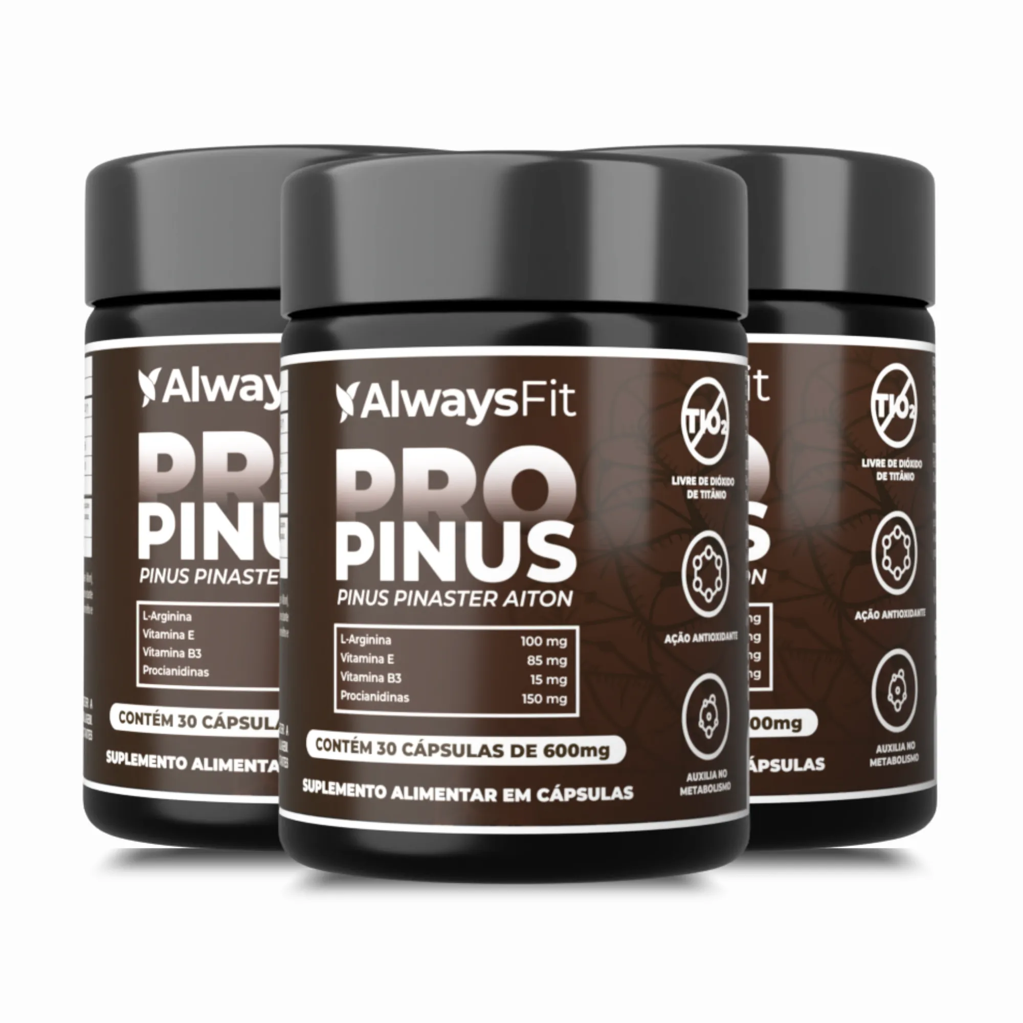 Pro Pinus - Pinus Pinaster Aiton com L-Arginina, Vitamina E, Vitamina B3 e Procianidinas - 30 Cápsulas - Image 2