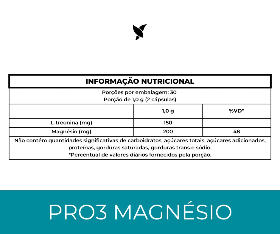 Pro3Magnésio - L-Treonina, Quelato e Dimalato - 60 Cápsulas - Image 5