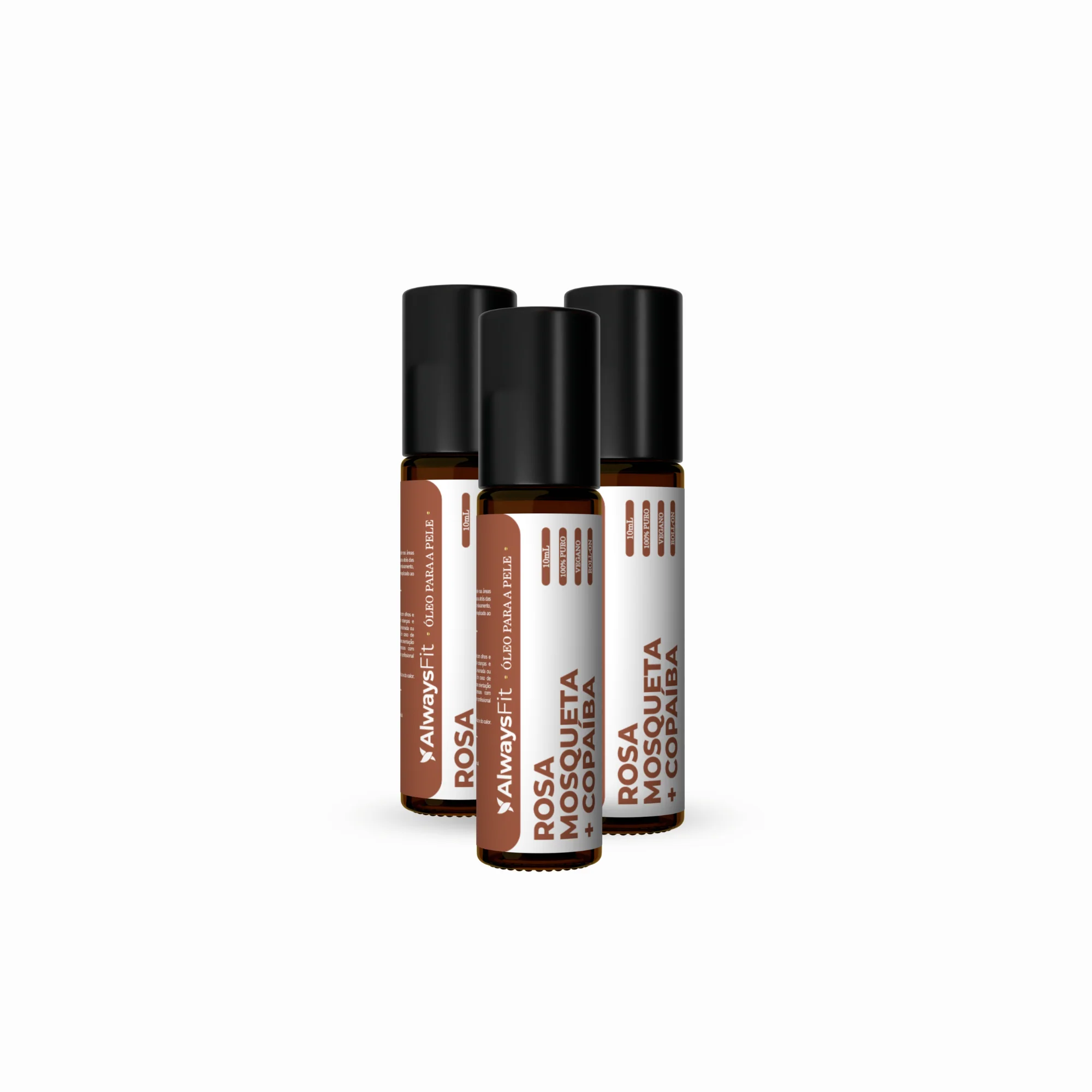 Roll-On Rosa Mosqueta + Copaíba Always Fit – Regeneração e Equilíbrio Natural | 10ml - Image 3
