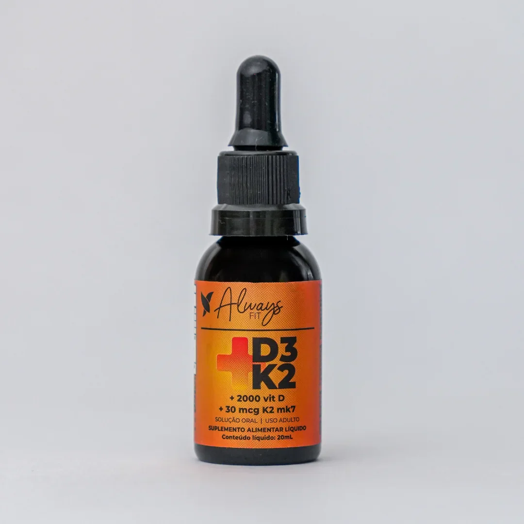 Vitamina D3+K2 (MK-7) em Gotas - 2000 UI D3 e 65 mcg K2 por Dose - 20ml - Image 3